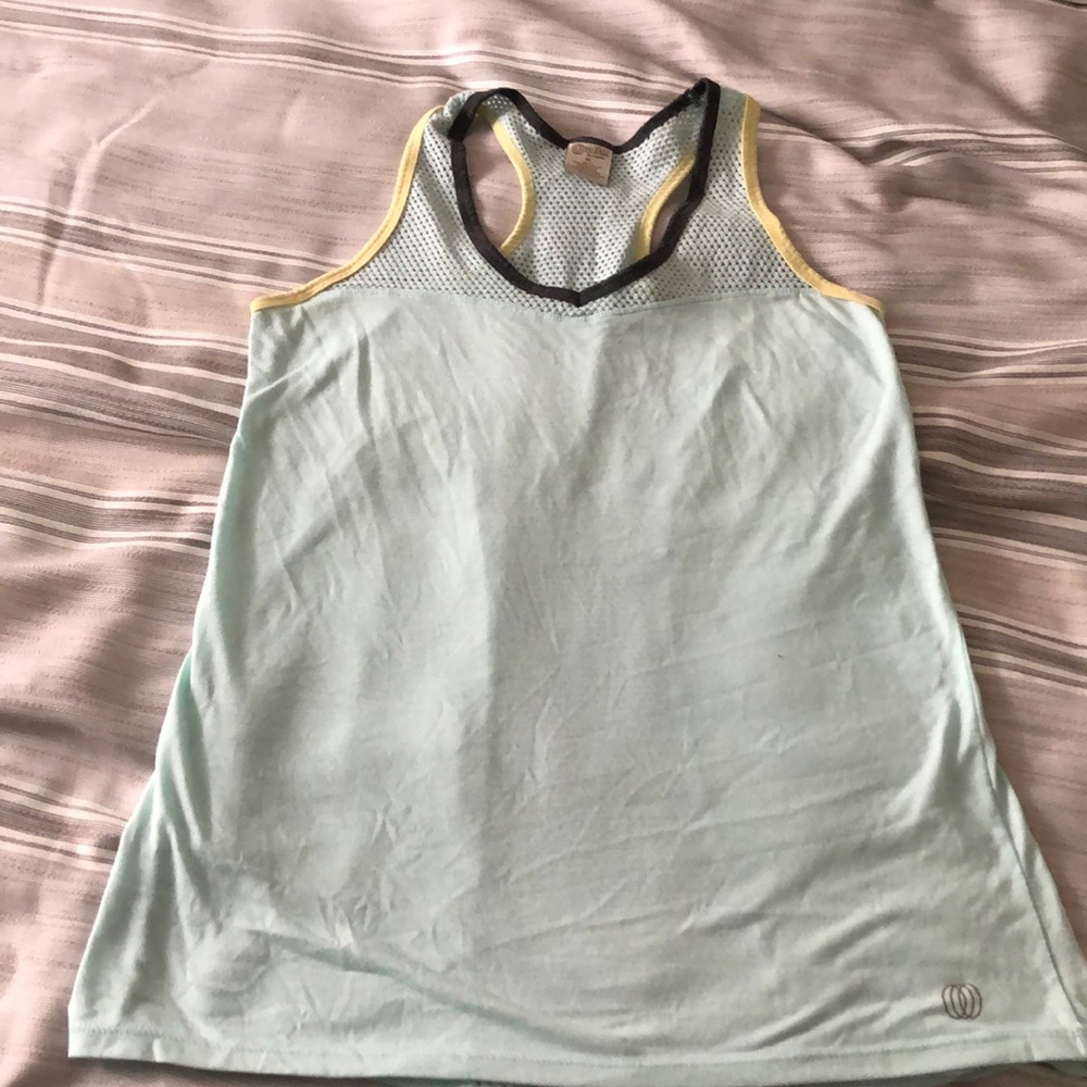 Cute light blue workout tank